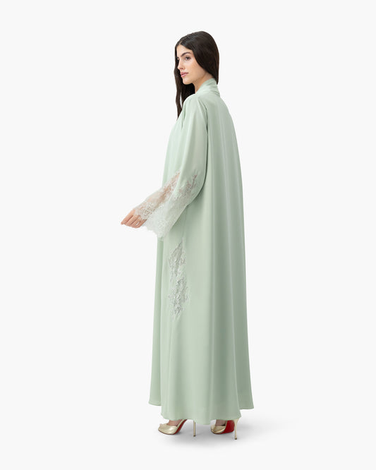 Crepe Lace Applique - Celadon
