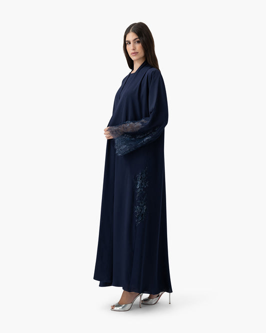 Crepe Lace Applique - Peacoat