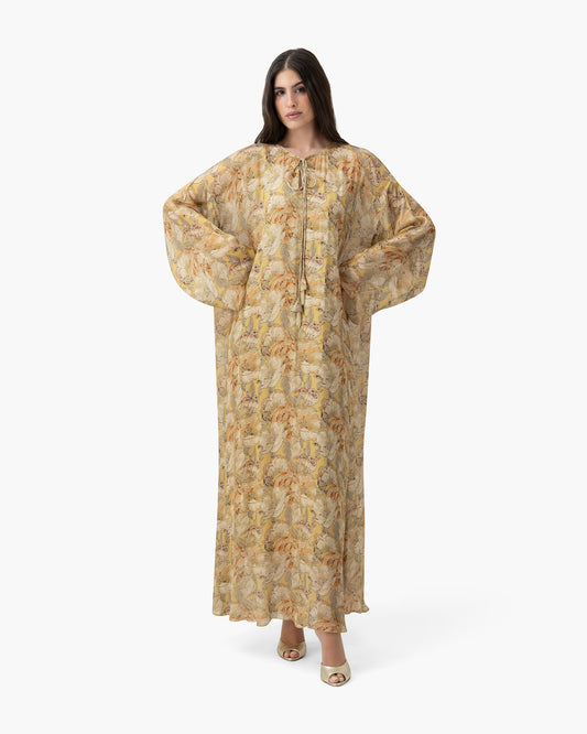 Printed Kaftan - Butter Peony