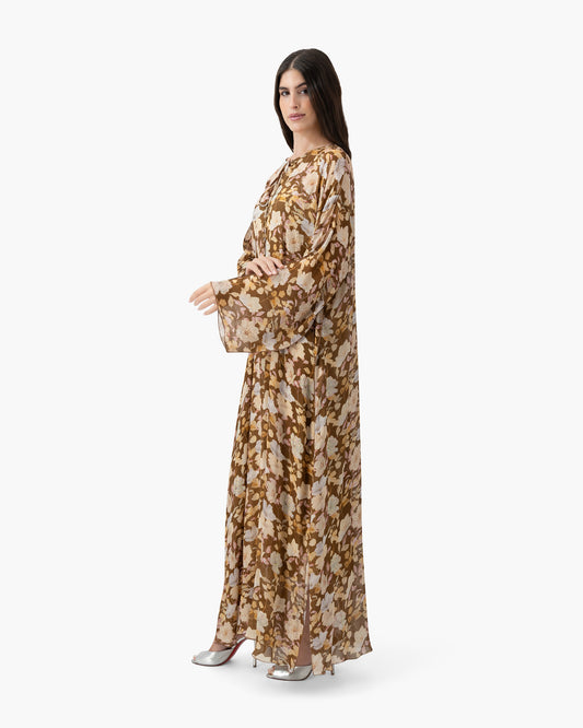 Printed Kaftan - Cocoa Blossom