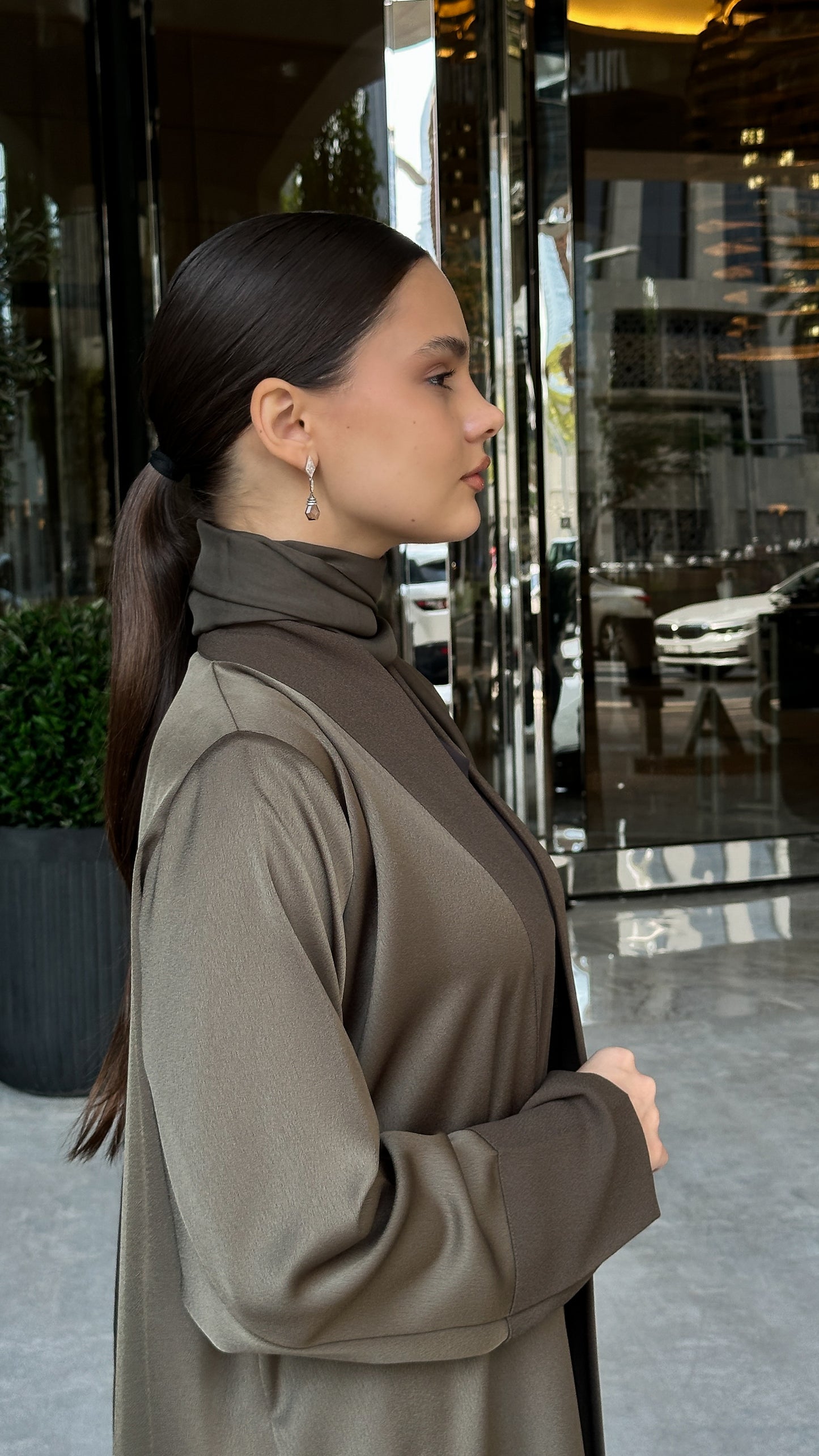 Elevated Shiny - Khaki