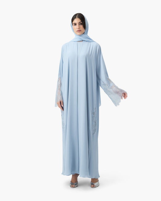 Crepe Lace Applique - Ballad Blue