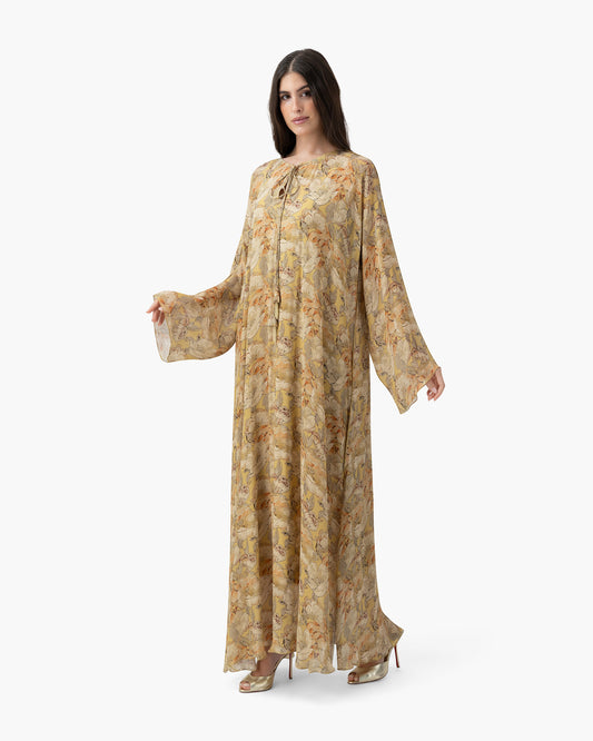 Printed Kaftan - Butter Peony