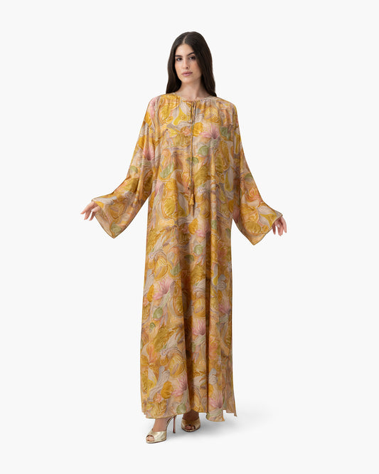 Printed Kaftan - Watercolour Garden