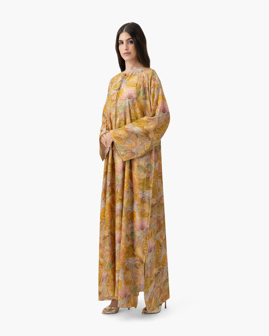 Printed Kaftan - Watercolour Garden