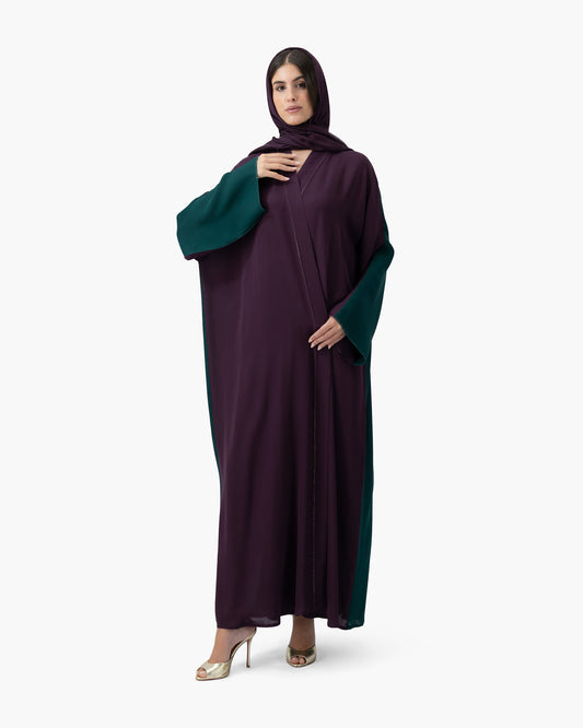 Silk Golden - Plum and Green