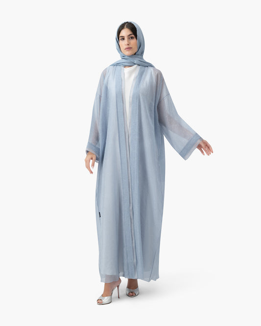 Feather Organza Crochet - Cashmere Blue